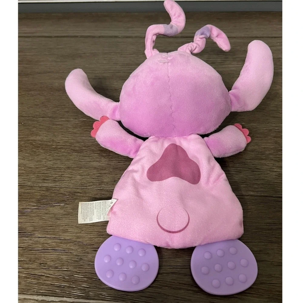 Disney Baby Angel Plush Teether Stuffed Animal‎ Lilo & Stitch Purple Pink Lovey